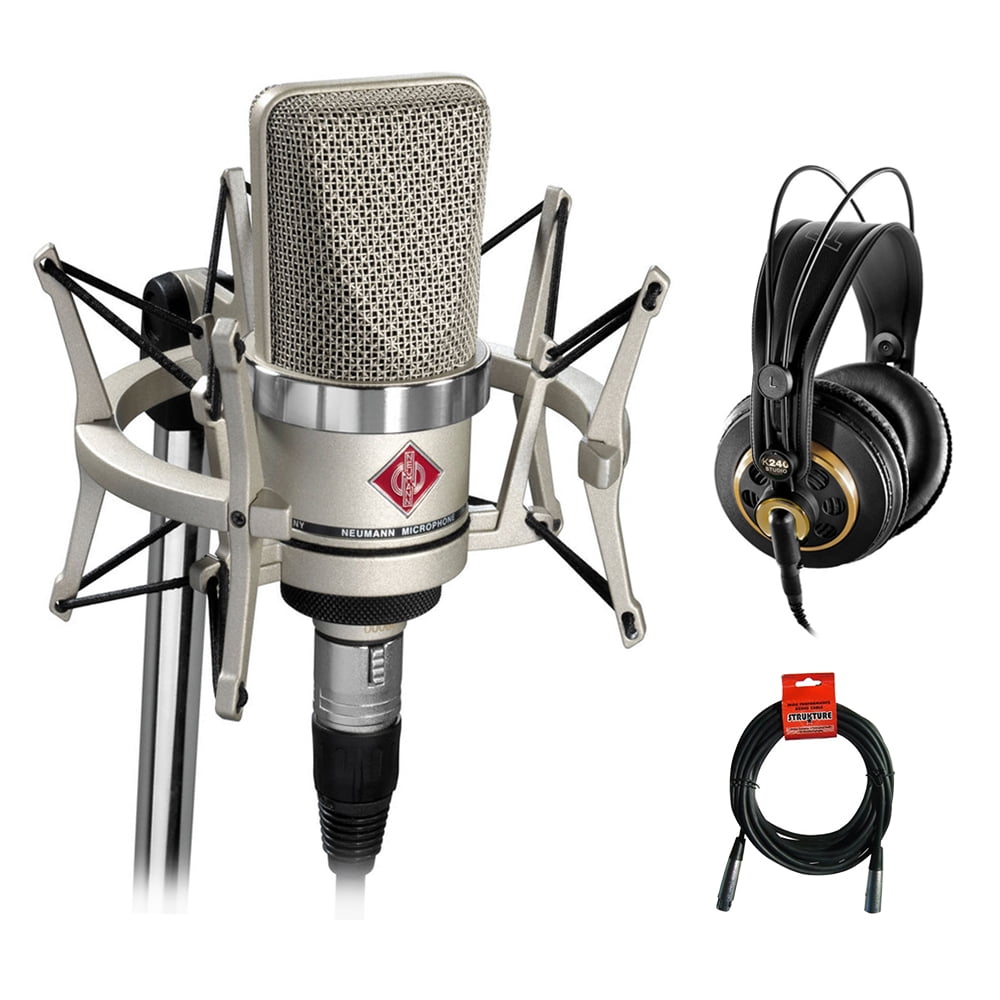 Neumann TLM102 Condenser Mic Studio Set w/ AKG K 240 Headphones
