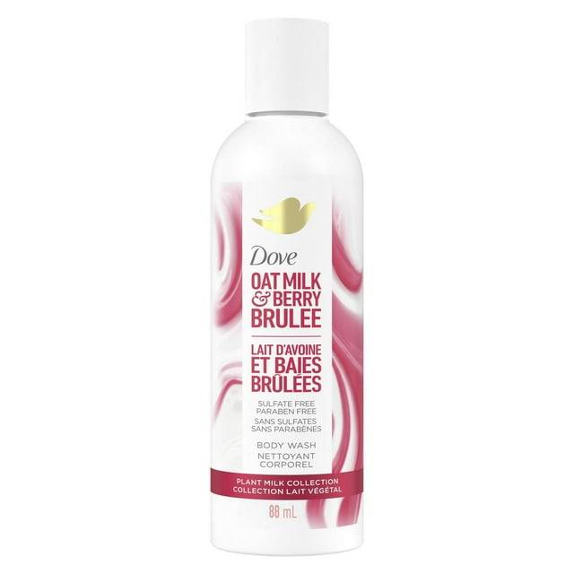 Dove Plant Milk Collection Body Wash Oat Milk & Berry Brulee, 88 ml