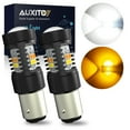 thumbnail image 1 of AUXITO 1157 LED Switchback Bulb Turn Signal Light Bulbs 3030SMD Chipsets with Projector for Turn Signal Parking Daytime Running Lights, 1 of 8