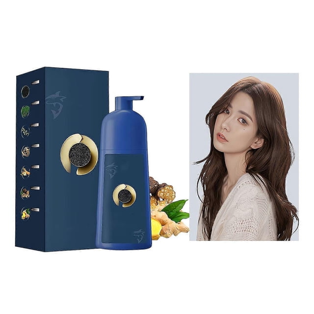 Champú tinte para el cabello color castaño con aplicación sin burbujas NoMix y cobertura duradera de las canas.