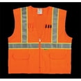 thumbnail image 1 of 2W  Class 2 Mesh And Solid, Ansi Vest - Orange, Large, 1 of 1