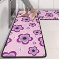 thumbnail image 2 of Kitchen Rugs Sets Of 2,Pioneer Flower Floral Print Pattern Anti Fatigue Kitchen Mat Rugs Non Slip Washable,Decorative Kitchen Floor Mats for Kitchen,Sink,Laundry,17"x47"+17"x47", 2 of 5