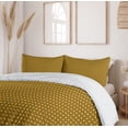 thumbnail image 6 of Ambesonne Abstract Duvet Cover Sets, Round and Striped Items, 2-Queen, Marigold and Charcoal Grey, 6 of 7
