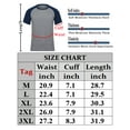 thumbnail image 3 of SAYFUT Men's Raglan Shirts Summer Short Sleeve Casual Tops Loose T-Shirts Men Casual Blouse Baseball Tee, 3 of 7