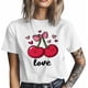 thumbnail image 4 of Camisetas informales de manga corta con estampado de cerezas para hombre, para el Día de San Valentín, 4 of 8