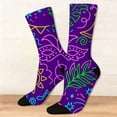 thumbnail image 5 of Compression Socks for Women Cute Animal Knitted Mid Calf Soft Comfort Mens Socks Pink One Size, 5 of 8