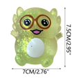 thumbnail image 2 of Green Maltose Sloth Slow Rising Stress Relief Squeeze Toy Soft Rubber Material Stretchy Fidget Sensory Ball For Anxiety Relief Handheld Size 2.95 Inch Green, 2 of 3