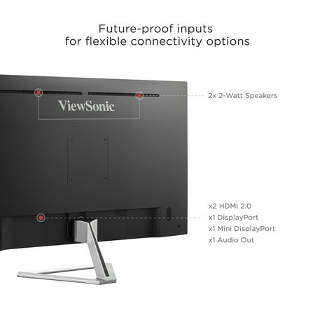 ViewSonic - VX3276-4K-MHD 31.5" LCD 4K UHD Monitor (DisplayPort and HDMI) - Silver