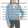 thumbnail image 3 of Girls' Full Zip Up Hoodie Jacket with Pocket Long Sleeve Hooded Crop Sweatshirt Outerwear Fall Winter Coat (11 Years, Light Blue), 3 of 7