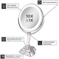 thumbnail image 4 of Zadro LVAR410 Miroir de Vanité à Double Face Dimmable, Nickel Satiné, 4 of 6