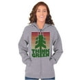 thumbnail image 4 of Earth Day Think Green Nature Lovers Unisex Fleece Graphic Zip Up Hoodie Brisco Brands 2X, 4 of 5