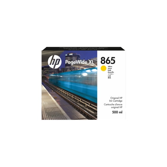 HP 865 - 500 ml - yellow - original - PageWide XL - ink cartridge - for PageWide XL 3920, 4200, 4700, 5200, 8200