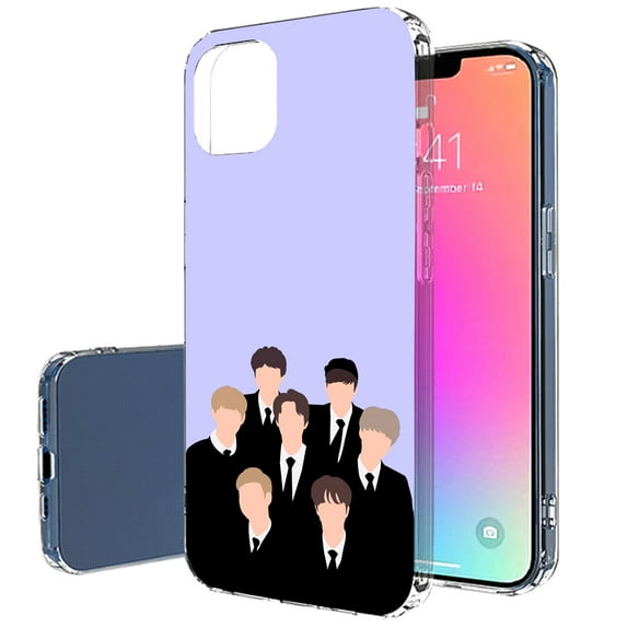 TalkingCase Slim Phone Case Compatible for Apple iPhone 14 Pro Max, KPOP Bangtan10 Print, Lightweight, Flexible, Soft, Printed in USA