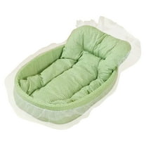 Nebwoak Pet Bed for Small to Medium Dogs & Cats, Soft Washable Pet Cushion with Removable Mattress, Cozy Durable Pet Sleeping Pad, Green