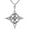 Style 4, variant on 925 Sterling Silver Pendant Witchcraft Symbol Necklace, Triple Helix, Celtic Witch Knot, Amulet Signet Necklace for Men