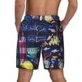 thumbnail image 4 of Balery Sea Inhabitans and Herb Mens Swim Trunks Swim Shorts for Men Quick Dry Inseam Beach Shorts with Compression Liner Pocket-Medium, 4 of 9