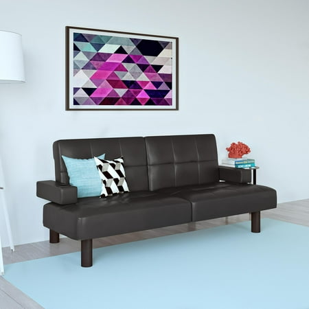Mainstays Connectrix Faux Leather Futon Multiple Colors