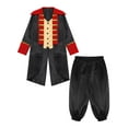 thumbnail image 5 of iiniim Medieval Boys Steampunk Tailcoat Vintage Prince Jacket Frock Coat with Pants Black 8, 5 of 7