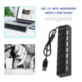 thumbnail image 2 of Interrupteur 7 Ports USB 2.0 Haute Vitesse pour Ordinateur Portable PC, 2 of 8