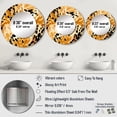 thumbnail image 4 of Designart "Leopard Journey" Animal Print Rund Mirror For Wall Decor - Large Orange Round Printed Mirror -Modern Round Living Room Mirror - 23" x 23", 4 of 6