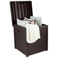 thumbnail image 6 of Storage Box - 50-Gallon Container for Patio Storage - Durable and Fade-Resistant Resin Deck Box - Outdoor Furniture by Pure Garden (Brown), 6 of 25