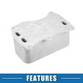 thumbnail image 7 of Automatic Engine Oil Cooler No.2761880001/A2761880001 for Mercedes-Benz C300 CLS400 Aluminum Silver Tone, 7 of 7