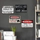 thumbnail image 5 of 4 Uds. Placa Metal Vintage Advertencia Pintura Hierro Rectangular Arte La Pared 30x20cm, 5 of 9