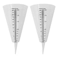 thumbnail image 1 of GOOHOCHY Medidor de lluvia en forma de cono 2pcs Tapón de medición Medidor de lluvia transparente, 1 of 8
