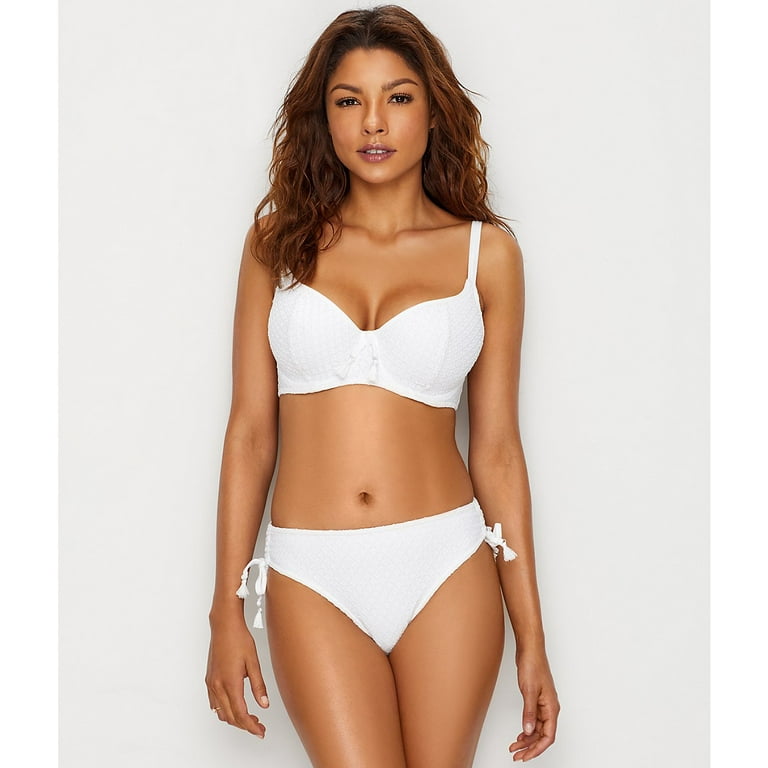 Freya Womens Bohemia Underwire Sweetheart Padded Bikini Top 36H White Walmart
