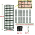 thumbnail image 4 of Protector de tronco de &aacute;rbol, paquete de 12 protectores de corteza de &aacute;rbol de malla met&aacute;lica de 5 pulgadas de di&aacute;metro x 16-1/2 pulgadas de alto con cierre, 4 of 7