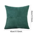 thumbnail image 3 of 18x18 Inch Corduroy Throw Pillow Covers Decorative Cushion Cases Soft Textured Farmhouse Boho Pillow Shams for Sofa Couch Living Room Bedroom Home Decor Modern Nordic Style, 3 of 4