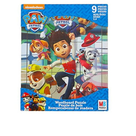 Paw Patrol Puzzle Wood Board Toddler Puzzle 9 Large Pieces ...