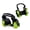Green, variant on New Bounce Heel Wheel Skates with Lights Adjustable Jet Wheelies for Shoes, Fun Heelys Style Roller Shoes Attachment for Outdoor Riding and Play
