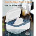 thumbnail image 2 of Nunflan Refillable Baby Wipes Dispenser, Keeps Wipes Fresh, Blue, 2 of 6