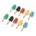thumbnail image 1 of Juego De Enchufe De Plátano De 4 Mm, Conexión Rápida Sin Soldadura, Manejo De Corriente 32A, Latón Chapado En Oro, Diseño Estándar Para Varios Instrumentos De Prueba,, 1 of 7