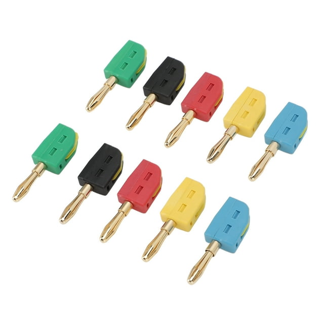 Juego De Enchufe De Plátano De 4 Mm, Conexión Rápida Sin Soldadura, Manejo De Corriente 32A, Latón Chapado En Oro, Diseño Estándar Para Varios Instrumentos De Prueba,