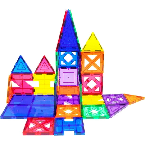 Set educativo PicassoTiles PT33 de azulejos magnéticos para construcción