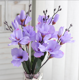 thumbnail image 1 of Xiao Hua 3 piezas de flores artificiales de gladiolo, flores falsas, flores artificiales para decoración de bodas, 1 of 5