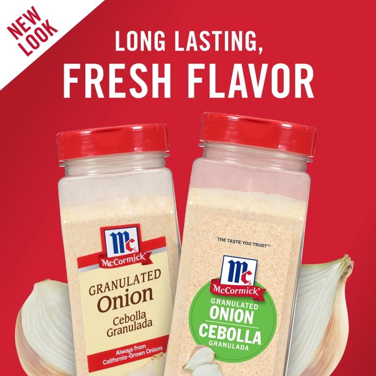 McCormick Kosher Granulated Onion, 18 oz Bottle, Pantry Essential