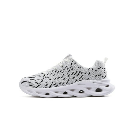 

Fangasis Mens Sneakers Fitness Workout Running Shoes Blade Rubber Sole Athletic Sneaker Men Casual Shoe Outdoor Comfort Sport Trainers White 10