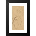 thumbnail image 2 of Henri Leopold Lévy 11x18 Black Modern Framed Museum Art Print Titled - Study of a Woman in Bust and a Woman's Face, 2 of 5