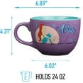 thumbnail image 4 of Silver Buffalo Disney Princess Little Mermaid Ariel Moonlight Ceramic Soup Mug, 24 Ounces, 1 Count (Pack of 1), 4 of 8