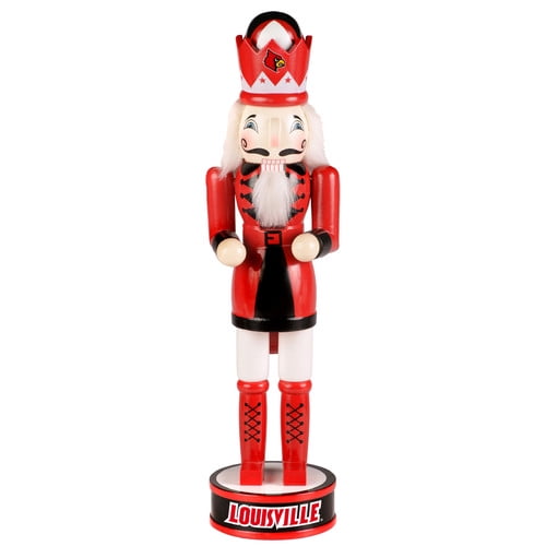 Forever Collectibles NCAA 14" Wooden Nutcracker, University of Louisville Cardinals Walmart