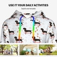 thumbnail image 4 of Sikiie Dachshund Dog Women's Casual Hoodies Long Sleeve Lightweight Pullover Tops Loose Sweatshirt-Medium, 4 of 7
