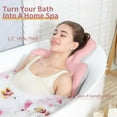 thumbnail image 4 of Luxury Bath Cushion, Full Body Bathtub Pillow with 160 Suction Cups, Bath Mat for Head and Neck Support, with Laundry Bag (​Light Pink, 51.2" x 16.2"), 4 of 12
