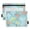 Colorful Coral, variant on Running Horse and Rose 2 Pack Pencil Pouch for 3 Ring Binder Smooth Zipper Folders with Pockets Clear Window Pencil Case