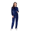 thumbnail image 2 of Women's Velour Sweatsuits 2 Pieces Velvet Tracksuits Long Sleeve Full Zip Outfits Hoodie Sweatpants Sets, 2 of 8