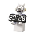 thumbnail image 2 of deevoka Digital Clock Astronaut Timepiece for Organizer Dresser Bathroom light blue, 2 of 9