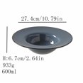 thumbnail image 2 of Ceramic Soup Plate Home Pasta Bowl Restaurant Cafe Salad Plate Round Dessert Plate Simple Pasta Plate Solid Color Deep Plate, 2 of 7
