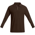 thumbnail image 5 of Men's Swim Shirts Long Sleeve Golf Polo Shirts for Men Quick Dry UPF 50+ Sun Protection Polos Casual Collared Shirts with Thumb Holes Big and Tall Size M-3XL Coffee, 5 of 9